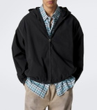 Acne Studios Logo hooded cotton poplin jacket