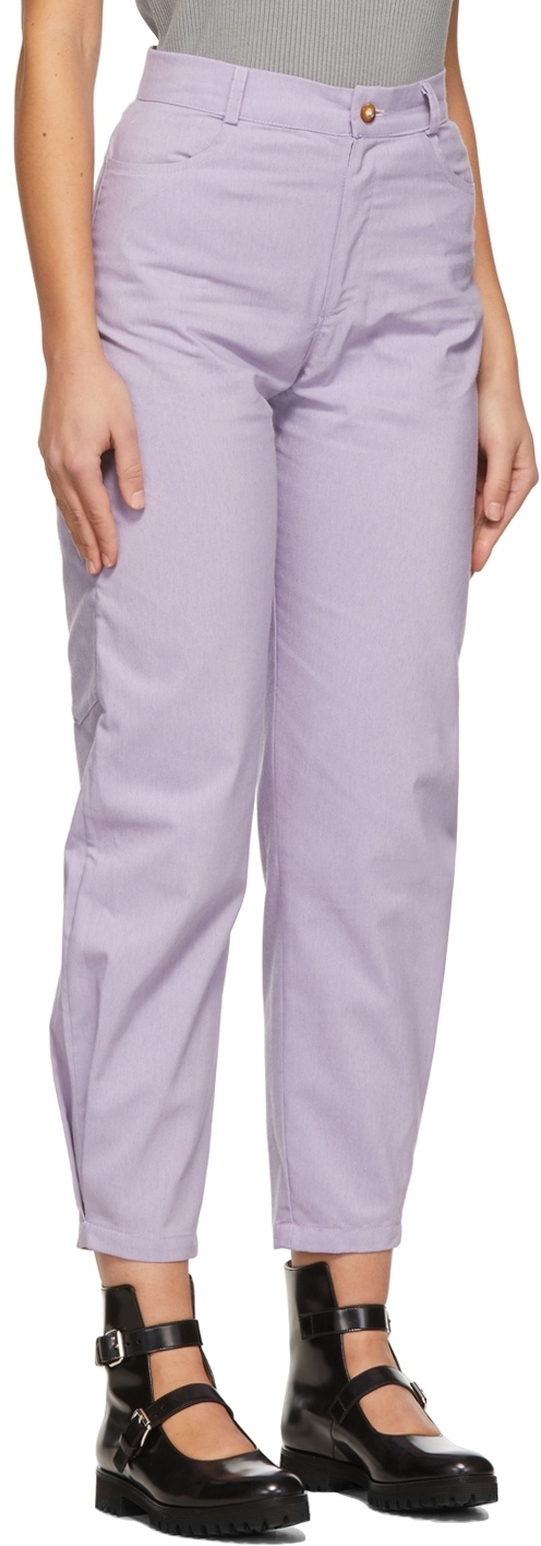 Kika Vargas Purple Ella Trousers