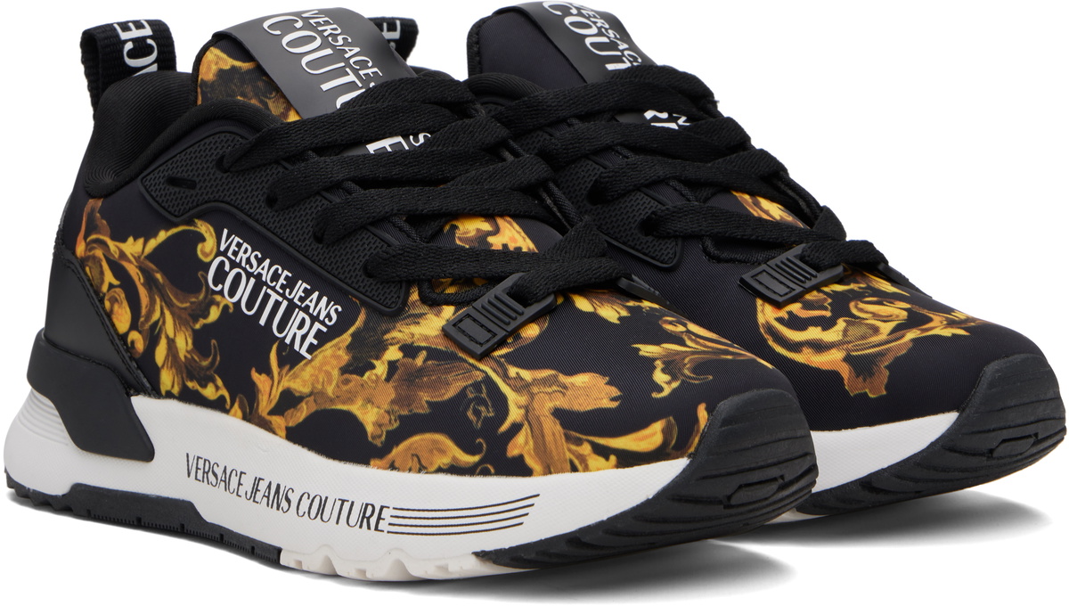 Versace Jeans Couture Black Barocco Sneakers