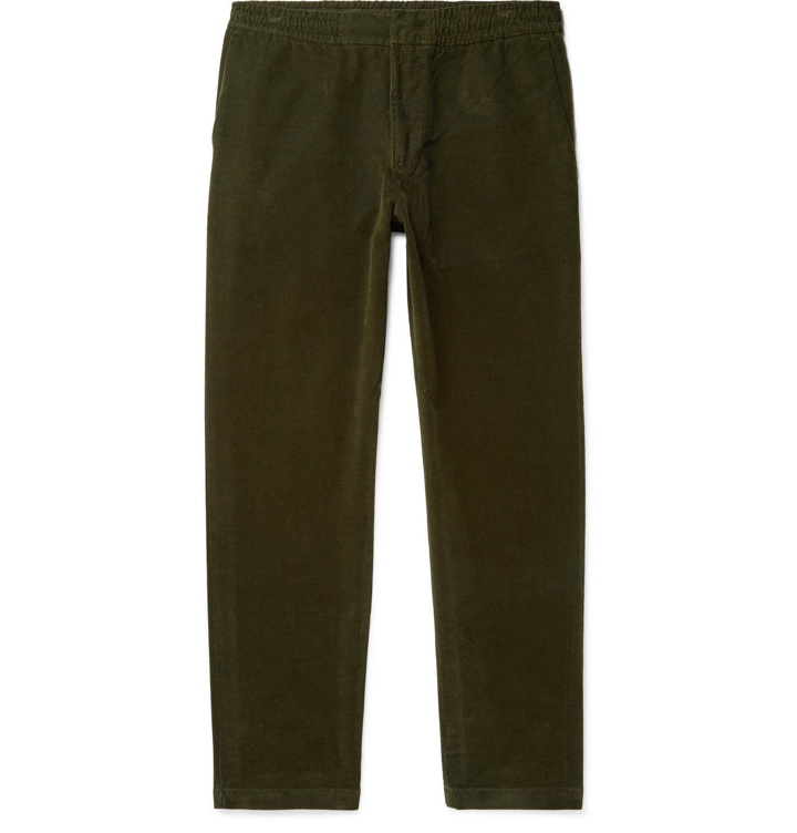 Photo: NN07 - Foss Tapered Cotton-Corduroy Trousers - Green