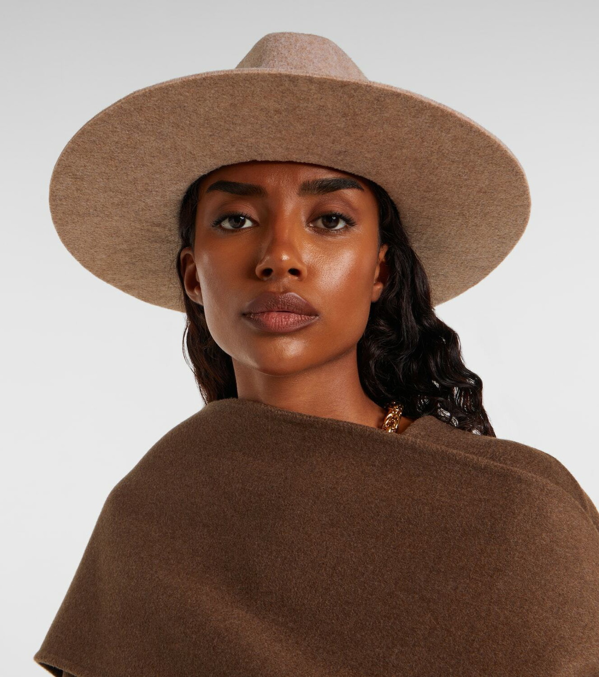 Ruslan Baginskiy Monogram wool-blend felt fedora