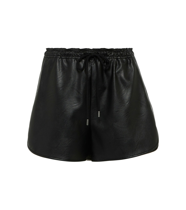 Photo: Stella McCartney - Faux leather high-rise shorts