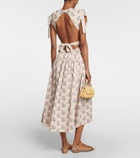 Agua by Agua Bendita Guaguancó floral cotton midi dress