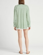 120% Lino Womens Shirt in Sage green