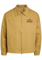Bode Central Park Printed Twill Jacket Khaki