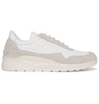Common Projects - Cross Trainer Suede, Nylon and Leather Sneakers - White
