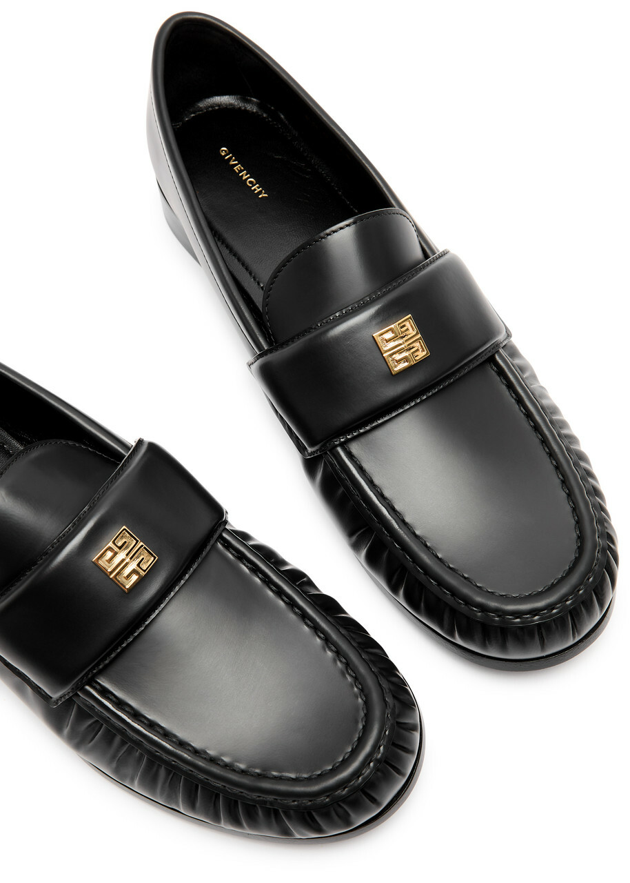 【関税込み】givenchy 4G' loafers Givenchy 4G Leather Loafers Black Givenchy