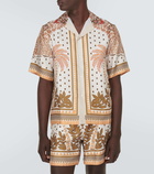 Amiri Printed silk bowling shirt