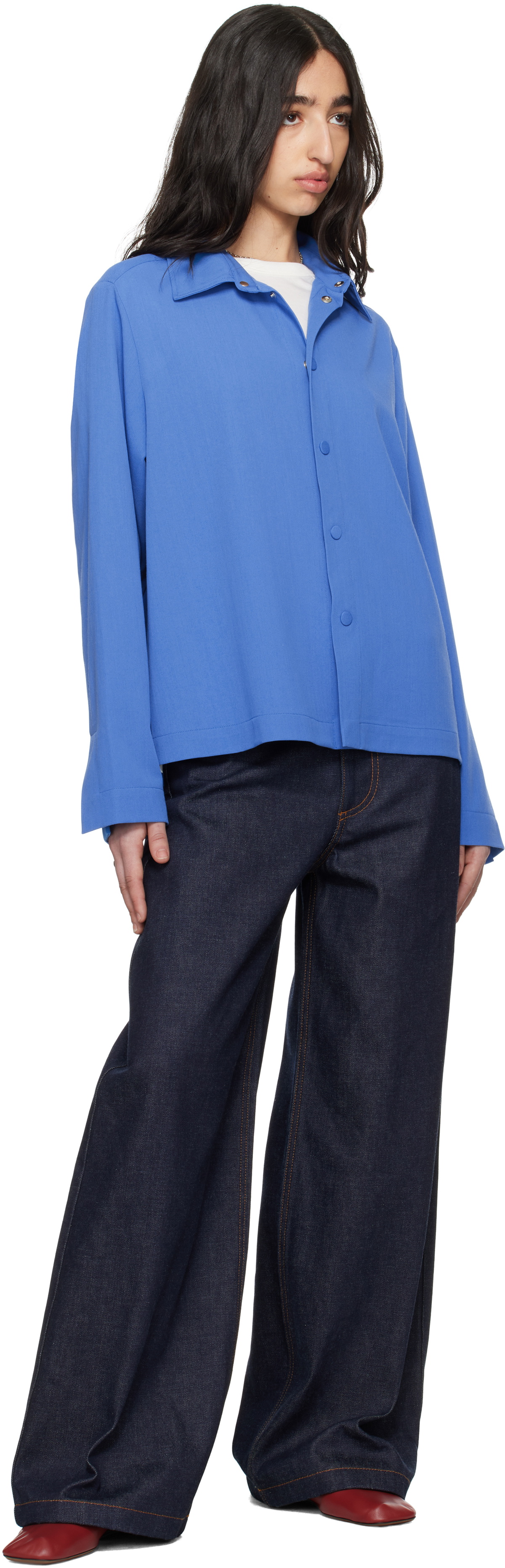 Meta Campania Collective Blue Alton Classic Boxy Shirt