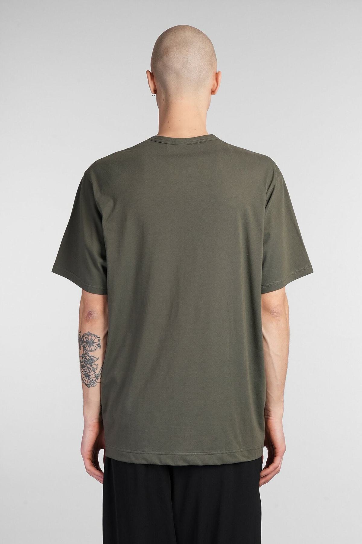 Yohji Yamamoto T-shirt In Green Cotton Yohji Yamamoto