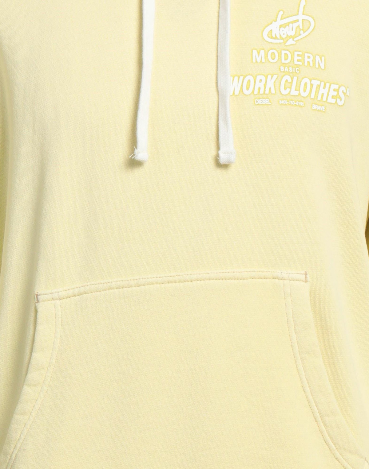 Diesel Mens Sweatshirt Pastel in Yellow