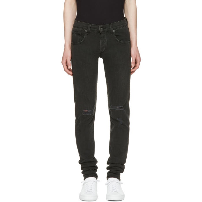 Photo: Rag and Bone Black Standard Issue Fit 1 Jeans