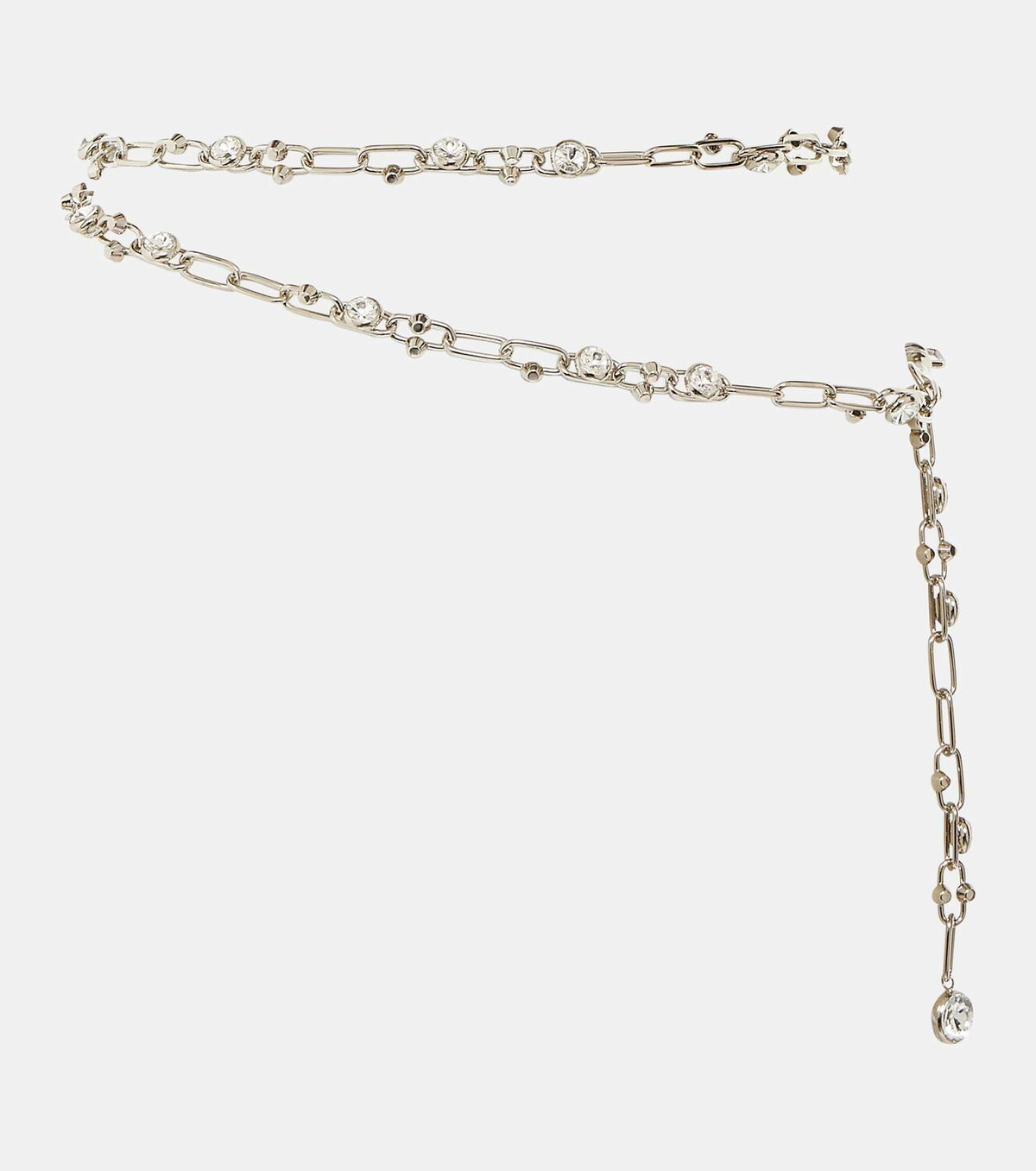 Alessandra Rich Embellished chain belt