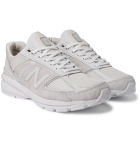 Junya Watanabe - New Balance 990 V5 Suede and Mesh Sneakers - White