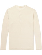 Barena - Batifogia Carlino Linen-Blend Henley T-Shirt - Neutrals