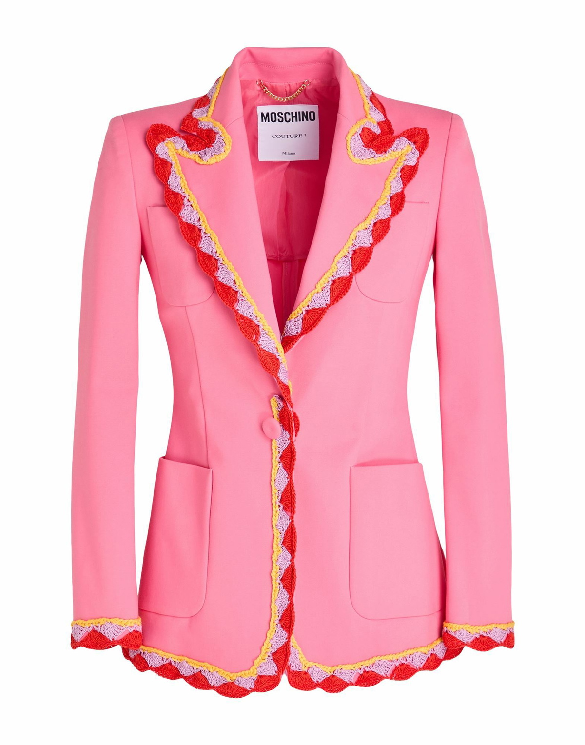 Moschino Womens Blazer in Magenta