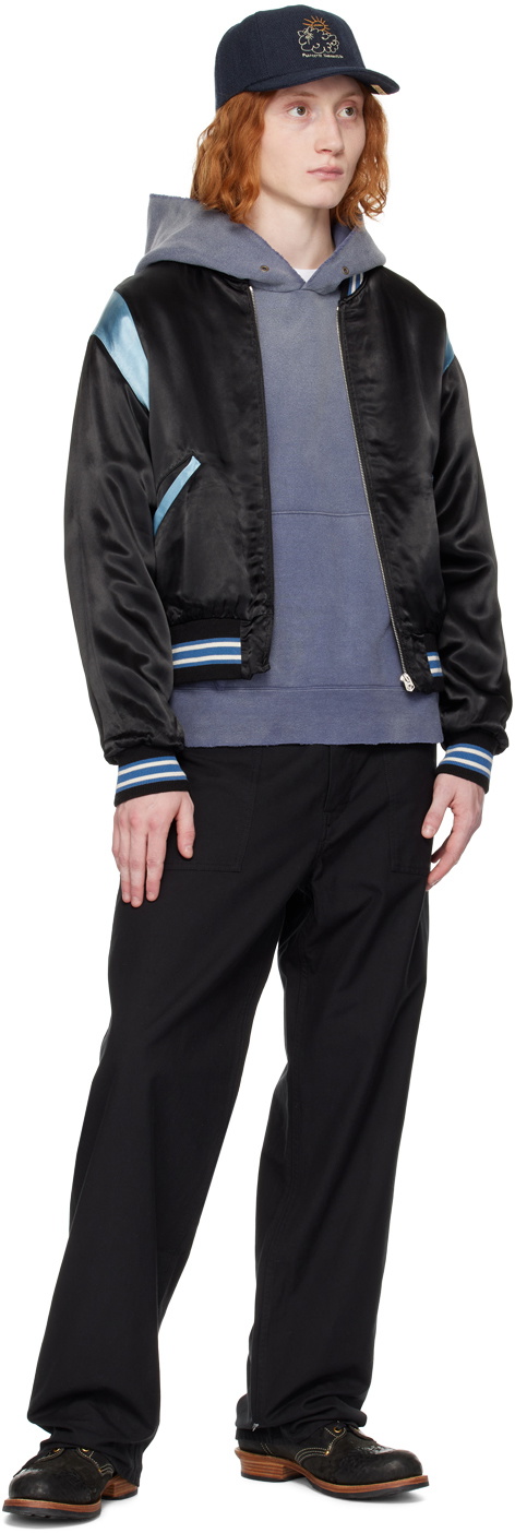 visvim Navy Jumbo SB Hoodie