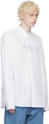 VTMNTS White Crystal-Cut Shirt