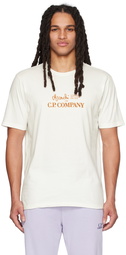 C.P. Company White Graphic T-Shirt