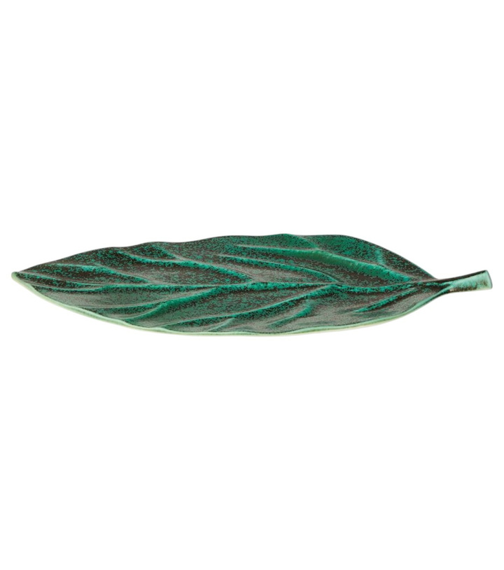 Photo: L'Objet Cenote Leaf porcelain platter