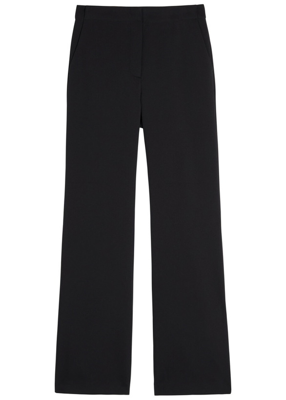 Photo: Simkhai Kenna Flared-leg Woven Trousers Black