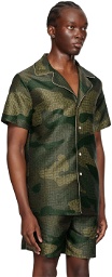 Balmain Khaki Camouflage Shirt