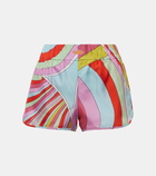 Pucci Printed silk twill shorts