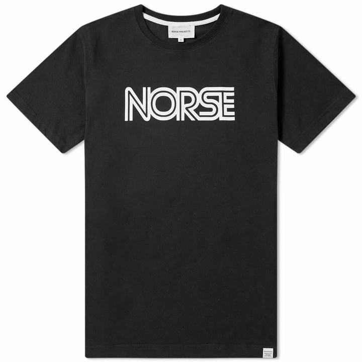 Photo: Norse Projects Men's Niels Nautical Logo T-Shirt - END. Exclusive in Black