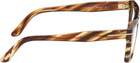 TOM FORD Brown Blue Block Rectangular Glasses