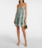 Zimmermann Ottie Swing paisley linen minidress