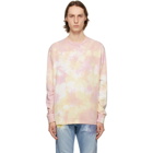 John Elliott Pink Tie-Dye University Long Sleeve T-Shirt