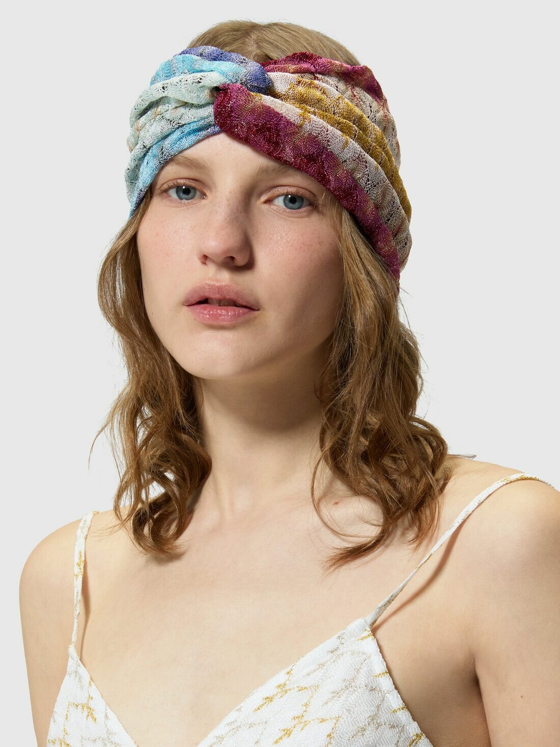 Missoni - Tie-dye viscose headband, Women, Multicoloured