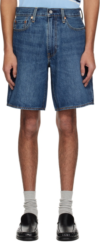 Photo: Levi's Blue 468 Stay Loose Denim Shorts