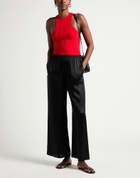 Laneus Womens Bodysuit in Tomato red