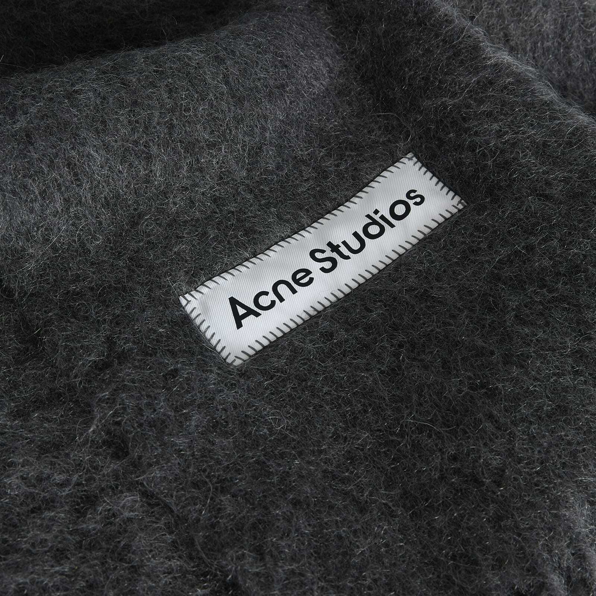 Acne Studios Vally Dip Dye Scarf in Dark Grey 