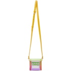 GCDS Multicolor Transparent Cube Bag