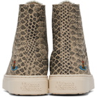 Vivienne Westwood Beige High Top Plimsoll Sneakers