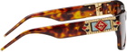 Casablanca Tortoiseshell Monogram Plaque Sunglasses