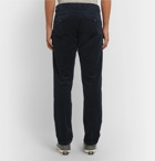 NN07 - Navy Scott Cotton-Corduroy Trousers - Blue