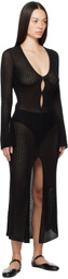 The Garment Black V-Neck Maxi Dress