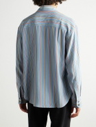 The Elder Statesman - Striped Silk Shirt - Blue
