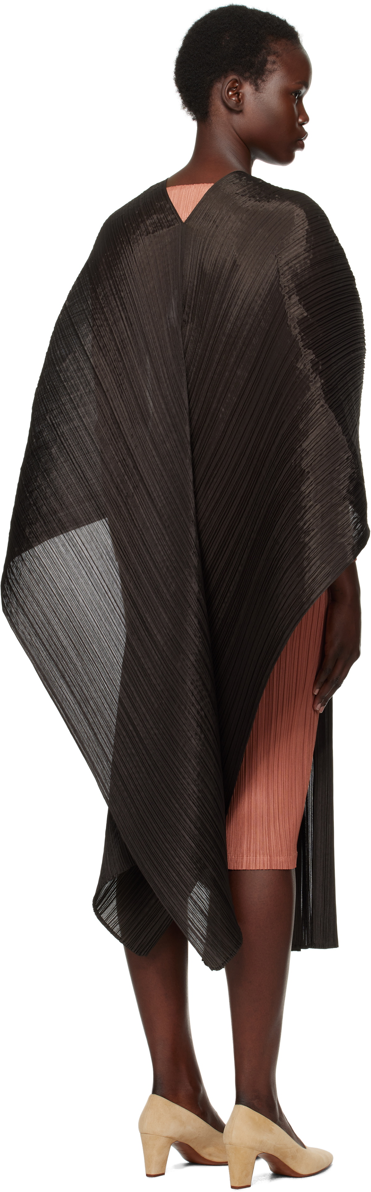 未使用　PLEATS PLEASE BROWN MADAM T Pleats Please Issey Miyake Brown Monthly Colors June Madam-T