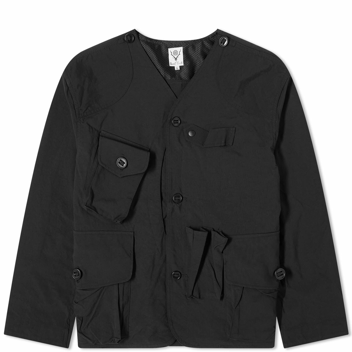 South2 West8 Men's Tenkara Nylon Jacket in Black South2 West8