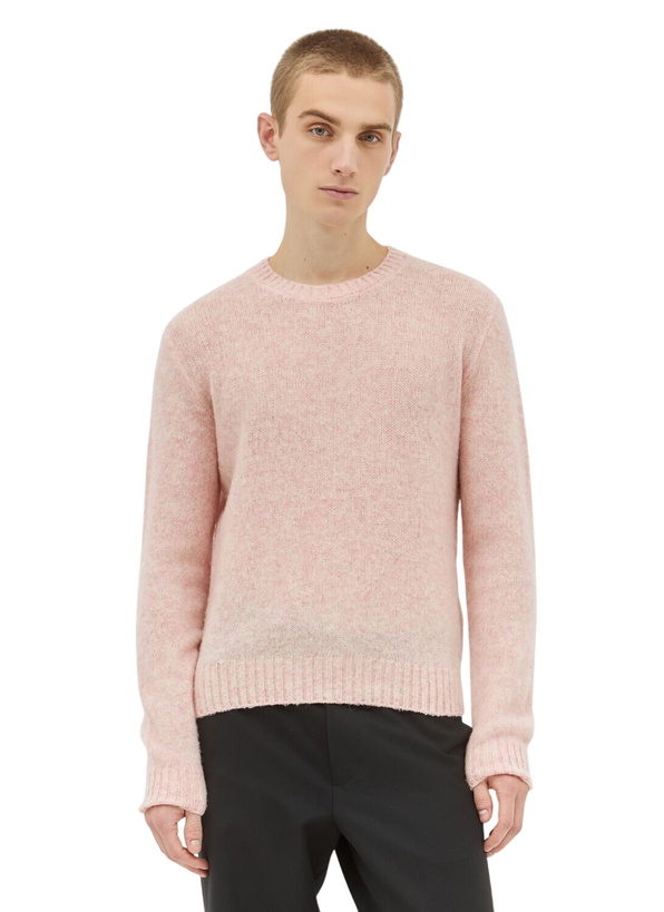 Photo: Prada Shetland Wool Crewneck Sweater