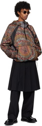 Khoki Black Skirt-Layered Trousers