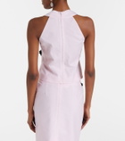 Shushu/Tong Floral-appliqué top