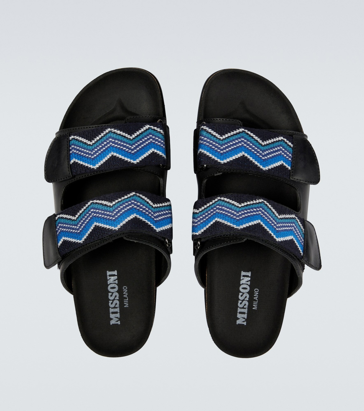 Missoni - Leather-trimmed sandals