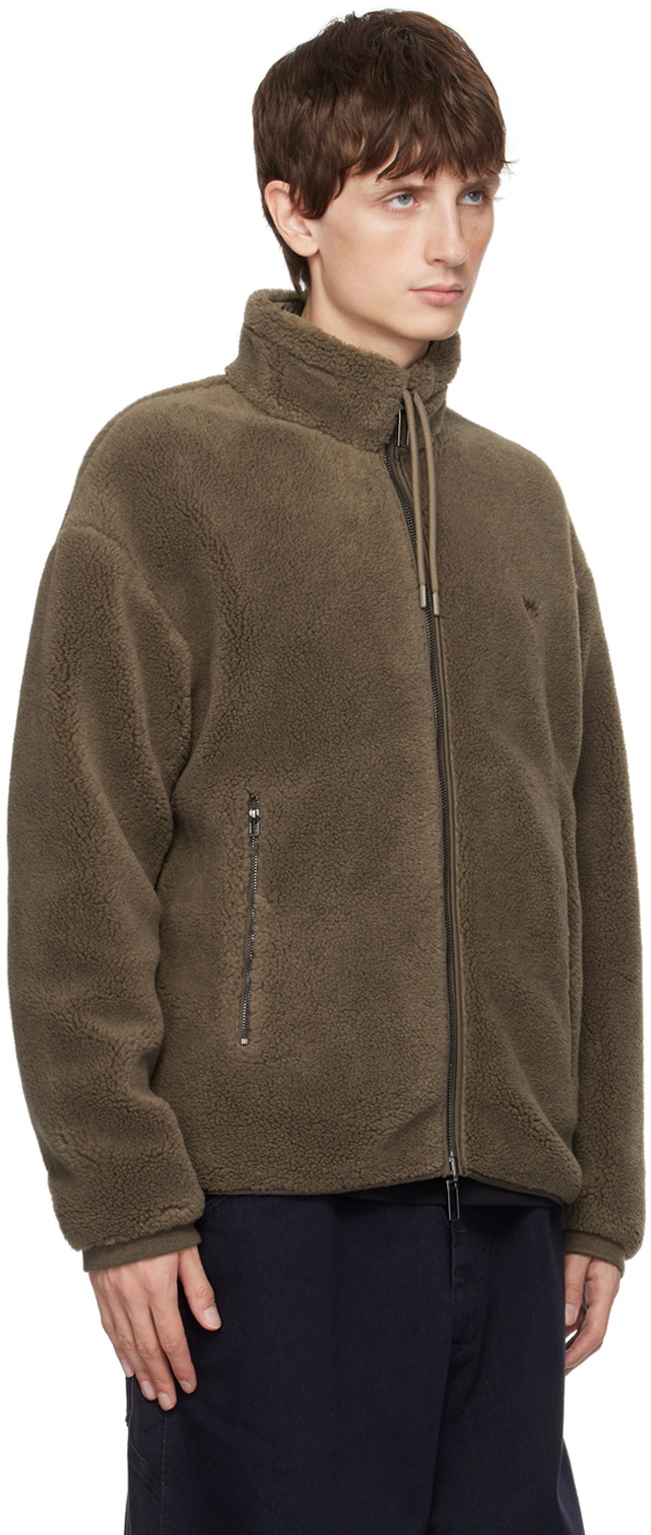 Emporio Armani Brown Embroidered Reversible Jacket