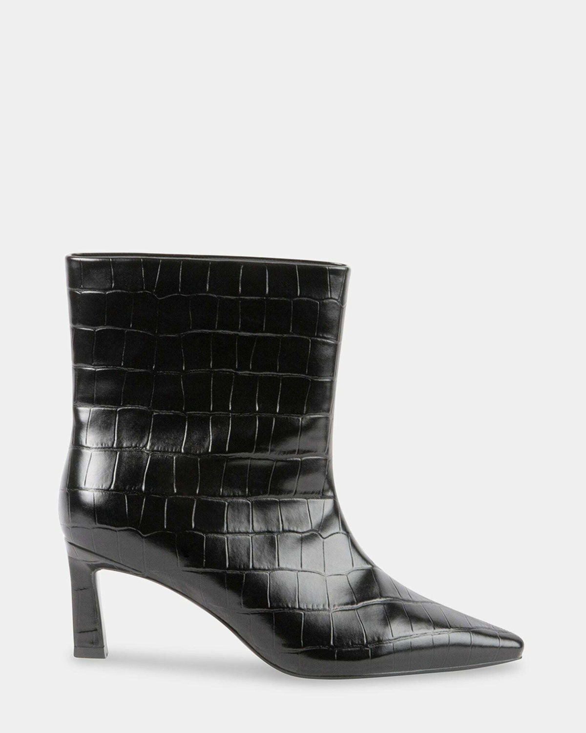 Steve Madden Delight Booties in Black Exotic