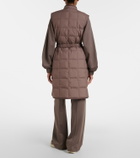 Moncler Cygnette belted quilted down vest